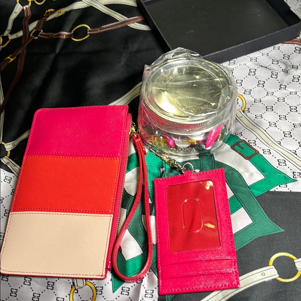 Colorful Women's Wallet and Cardholder Set with misteri jewelry